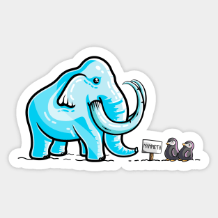 Mammoth Ice Sculpture Sticker